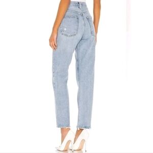 Agolde 90s Mid Rise Loose Fit Jeans Light Wash Denim Sz 24
